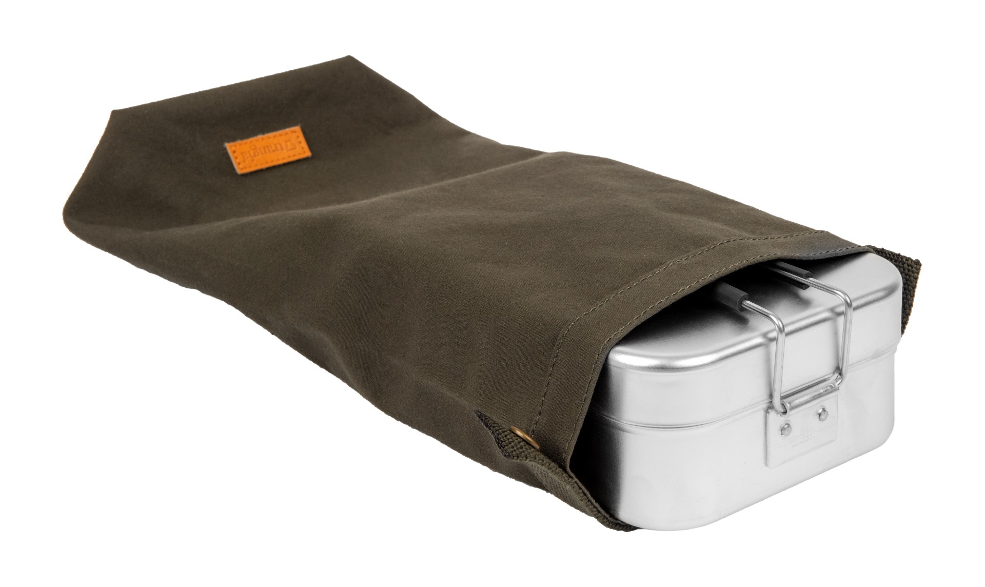 TRANGIA Roll Top Mess Tin Storage Bag - Large Olive Camping Cookware Bag