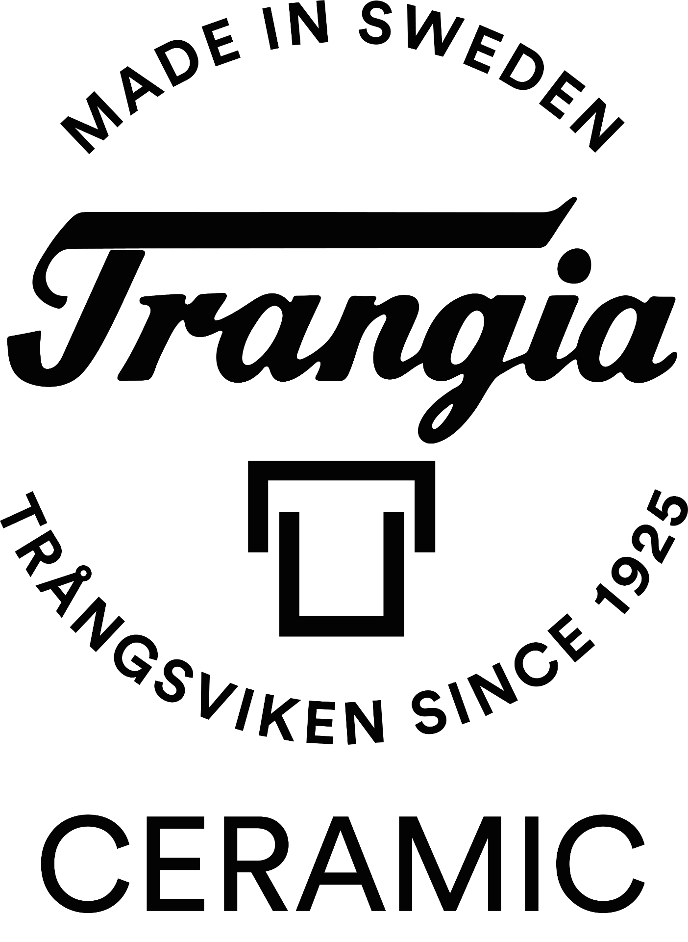 Trangia Ceramic Round Logo black transp. background