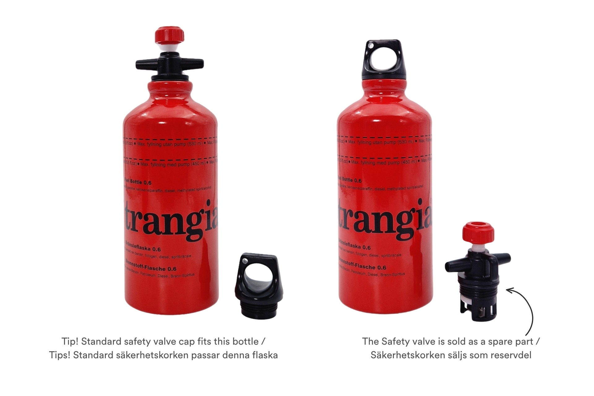 Bränsleflaska 0.6L, i aluminium - Bild 2